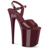 Pleaser FLAMINGO-809 Burgundy Pole Dance High Heels Shoes