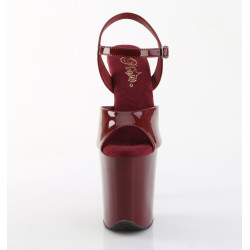 Pleaser FLAMINGO-809 Burgundy Pole Dance High Heels Shoes