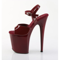 Pleaser FLAMINGO-809 Burgundy Pole Dance High Heels Shoes