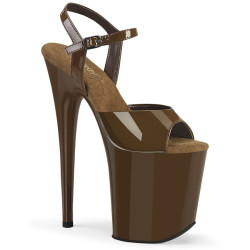 Pleaser FLAMINGO-809 Mocha Pole Dance High Heels Shoes