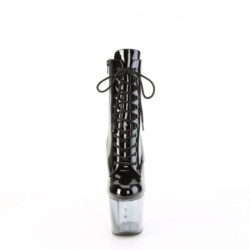Pleaser BLISS-1020BC Black Patent Transparent Ombre