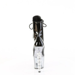 Pleaser BLISS-1020BC Black Patent Transparent Ombre