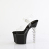 Pleaser BLISS-708 Black Pearl Heeled Platform Shoes