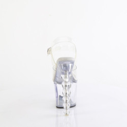 Pleaser BLISS-708 Clear Pearl Heeled Platform Shoes