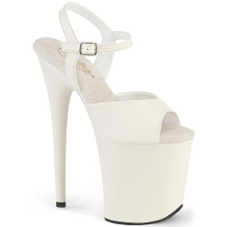 Pleaser FLAMINGO-809 White Pole Dance High Heels Shoes