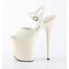 Pleaser FLAMINGO-809 White Pole Dance High Heels Shoes