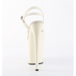 Pleaser FLAMINGO-809 White Pole Dance High Heels Shoes