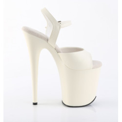 Pleaser FLAMINGO-809 White Pole Dance High Heels Shoes