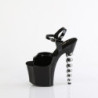 Pleaser BLISS-709 Black Pearl Heeled Platform Shoes