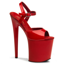 Pleaser FLAMINGO-809 Red Pole Dance High Heels Shoes