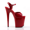 Pleaser FLAMINGO-809 Red Pole Dance High Heels Shoes