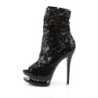 Pleaser BLONDIE-R-1008 Black Sequins Sale Women