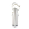 Pleaser FLAMINGO-809 White Platform Pole Dance High Heels