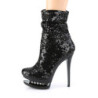 Pleaser BLONDIE-R-1009 Black Sequins Sale Women