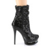 Pleaser BLONDIE-R-1009 Black Sequins Sale Women