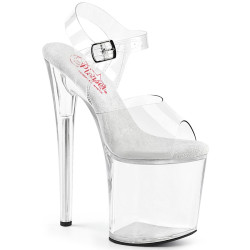 Pleaser NAUGHTY-808 White Insole Pole Dance High Heels