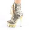 Pleaser BLONDIE-R-1020 Gold Sequins Chrome Sale Women