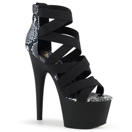 Pleaser ADORE-748SP Black Snake Print Patent Sale Women
