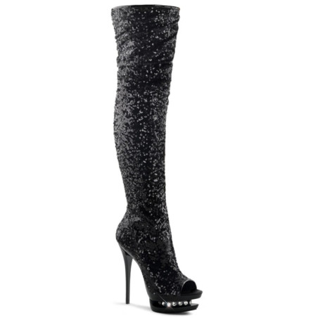 Pleaser BLONDIE-R-3011 Thigh high boots