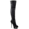 Pleaser BLONDIE-R-3011 Thigh high boots