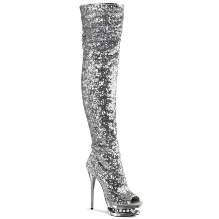 Pleaser BLONDIE-R-3011 Thigh high boots