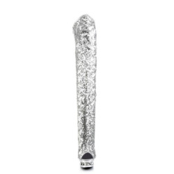 Pleaser BLONDIE-3011 Silver Sequins Thigh High Boots