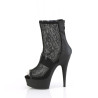Pleaser DELIGHT-1006 Black Vegan Leather Mesh Sale Women
