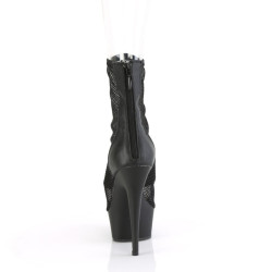 Pleaser DELIGHT-1006 Black Vegan Leather Mesh Sale Women
