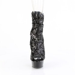 Pleaser DELIGHT-1008SQ Black Sequins Sale Women
