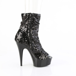 Pleaser DELIGHT-1008SQ Black Sequins Sale Women