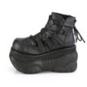 Demonia BOXER-13 Black Vegan Leather Men Boots