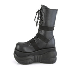Demonia BOXER-230 Black Vegan Leather Men Boots