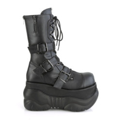 Demonia BOXER-230 Black Vegan Leather Men Boots