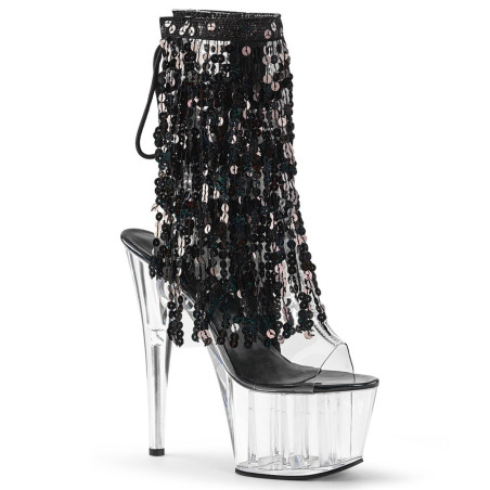 Pleaser ADORE-1017SQF Transparent Black Hologram Sale