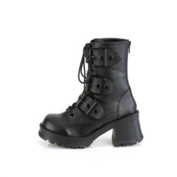 Demonia BRATTY-118 Black Vegan Platform Women Boots