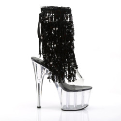 Pleaser ADORE-1017SQF Transparent Black Hologram Sale