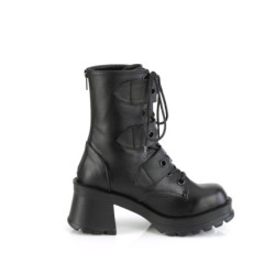 Demonia BRATTY-118 Black Vegan Platform Women Boots