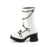 Demonia BRATTY-120 White Vegan Leather Sale Women