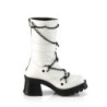 Demonia BRATTY-120 White Vegan Leather Sale Women