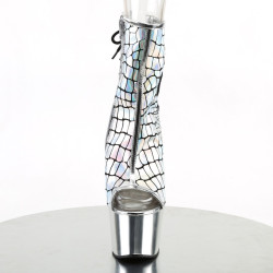 Pleaser ADORE-1018HG Silver Hologram Chrome Sale Women