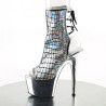 Pleaser ADORE-1018HG Silver Hologram Chrome Sale Women