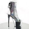 Pleaser ADORE-1018HG Silver Hologram Chrome Sale Women