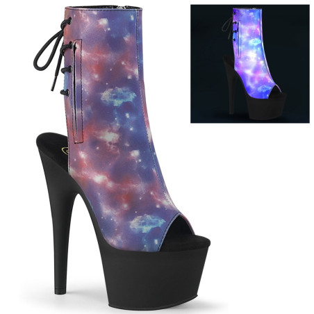 Pleaser ADORE-1018REFL Purple Blue Reflective Black