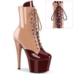 Pleaser ADORE-1020DC Blush Burgundy Patent Sale Women