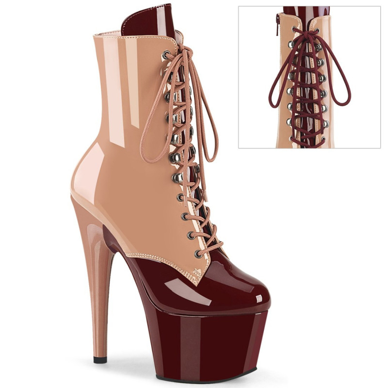 Pleaser ADORE-1020DC Blush Burgundy Patent Sale Women Pleaser ADORE-1020DC Blush Burgundy Patent Sale Women