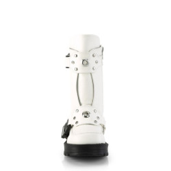 Demonia BRATTY-56 White Vegan Leather Sale Women