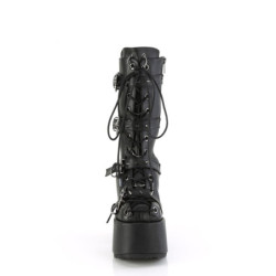 Demonia CAMEL-115 Black Vegan Chunky Platform Boots