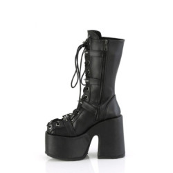 Demonia CAMEL-115 Black Vegan Chunky Platform Boots