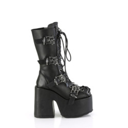 Demonia CAMEL-115 Black Vegan Chunky Platform Boots