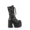 Demonia CAMEL-115 Black Vegan Chunky Platform Boots